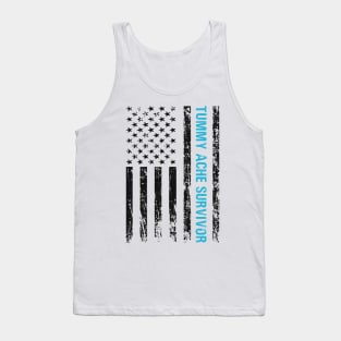 Tummy Ache Survivor flag Tank Top